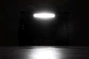 LED Light Bar - Rough Country - Curved Dual Row - Black